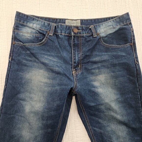 VTG United Denim of America Jeans Men's 38x32 Med Wash Stretch Straight EUC - Picture 9 of 16